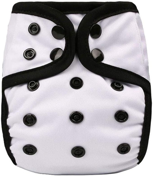 OsoCozy Newborn Reusable Cloth Diaper Covers - Adjustable Snap Fit & Double Leg Gussets for Baby Boys & Girls from 6-12 Pounds. Use with Prefold, Flat or Fitted Cloth Diapers or Snap-in Inserts