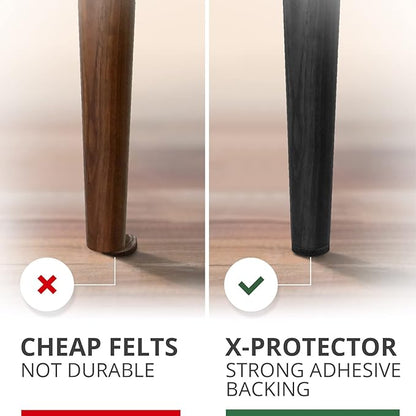 235 pcs Felt Furniture Pads Brown & Black X-Protector! Huge Quantity of Furniture Pads for Hardwood Floors – Your Ideal Wood Floor Protectors for Furniture. Protect Any Type of Hard Floor!