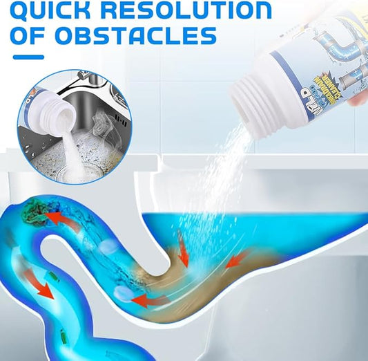 Sink Drain Cleaner, 2025 New Sink and Drains Cleaner, Multi-functional Sink and Drains Cleaner Powder Cleaning, Drain Cleaner Foam Cleaner, Powerful Pipe Dredging Agent for Home Kitchen Toilet (3pcs)