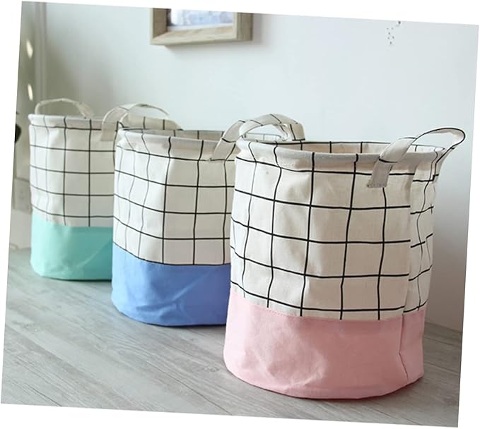 IMIKEYA Large Laundry Basket Wheels Collapsible Oxford Laundry Hamper Toy Storage Organizer for Bedroom