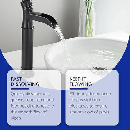 2026 Upgrade Drain Clog Remover, Pipeline Dredging Agent, Powerful Quick Cleaning Drain Toilet Cleaner Tool, Unclog Toilet Clog And Kitchen Sink Pipe Unblocker Powder