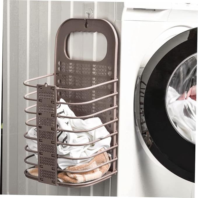 MAGICLULU Multifunctional Foldable Laundry Basket Wall Mounted Storage Organizer for Fruits and Vegetables Lightweight and Design Space Saving for Home and Pantry Small