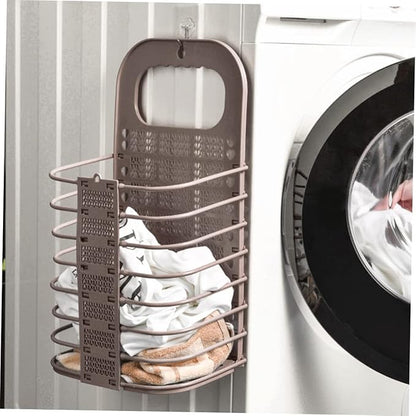 MAGICLULU Multifunctional Foldable Laundry Basket Wall Mounted Storage Organizer for Fruits and Vegetables Lightweight and Design Space Saving for Home and Pantry Small