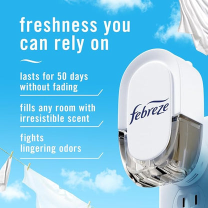 Febreze Plug In Air Freshener, Odor-Fighting Scented Oil Refill, Japanese Cherry Blossom, 2 Refill