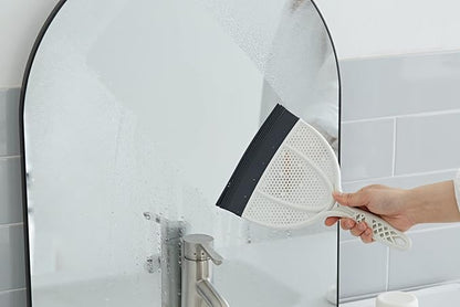 Broombi Silicone Handheld Brush & Dustpan Set - All Smooth Surface Squeegee Sweeper - Ideal for Pet Hair Removal, Wet and Dry Use to Maximize Clean-Up Efficiency