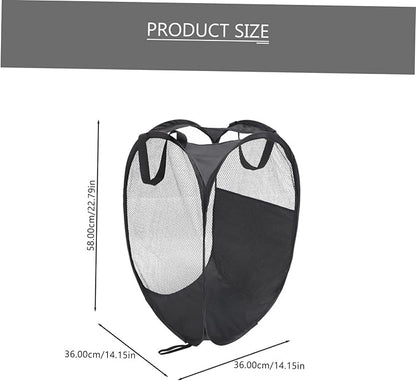 Foldable Laundry Hamper Large Capacity Portable Organizer Basket for Dirty Clothes Towels and Storage Lightweight Collapsible Laundry Basket for Home Dorm Bathroom and Closet Use