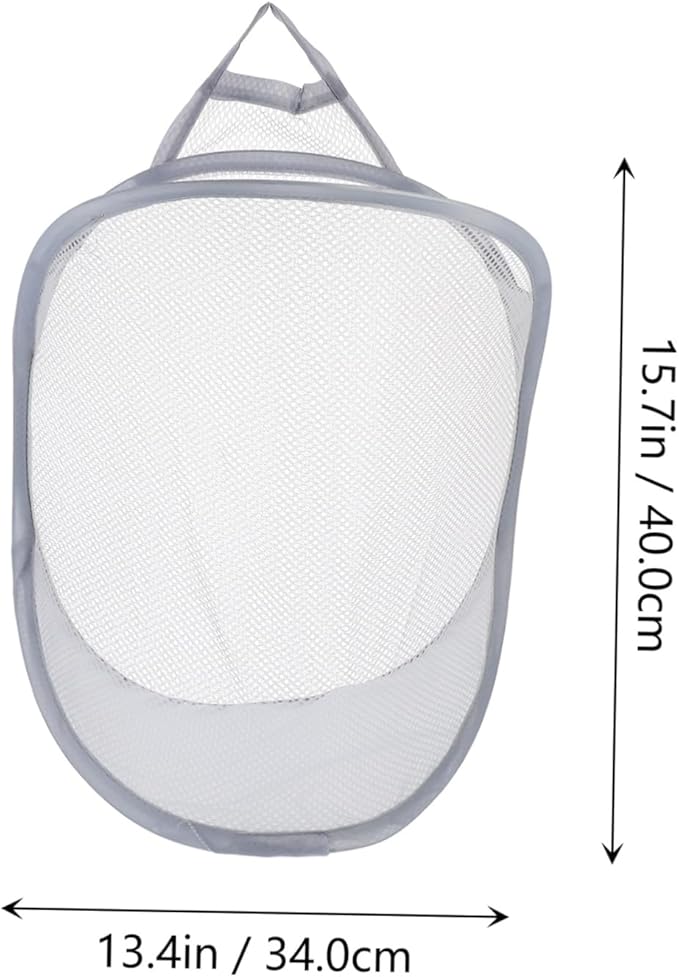 2pcs Wall Mounted Laundry Hanging Basket Storage Organizer for Dirty Clothes Space Saving Design for Home Dorm Use and Stylish for Sundries Storage