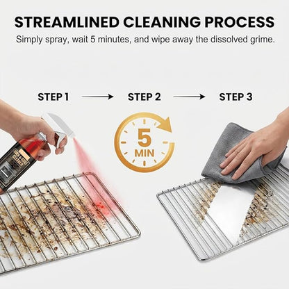 Kitchen Heavy Oil Cleaner Spray,Clean Spray Cleaner for Ovens,Countertops,Stovetop,100Ml All Purpose Kitchens Heavy Oil Cleaning Agent (1PC)