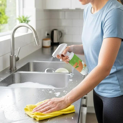 Electrolyzed Ion Kitchen Cleaner Spray, Natural Enzyme Formula Gentle on Appliances, Multifunctional Powerful Kitchen Cleaner for Hold, Oven, Stove, Range Hood, Easy Cleaning Household Items (2)