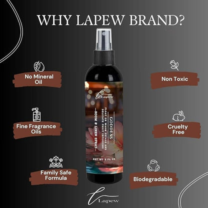 Lapew Room & Linen Spray | Fragrance Mist for Home, Car & Office | Fabric & Air Freshener | Neutralizing Mist | Made in USA | Goddess