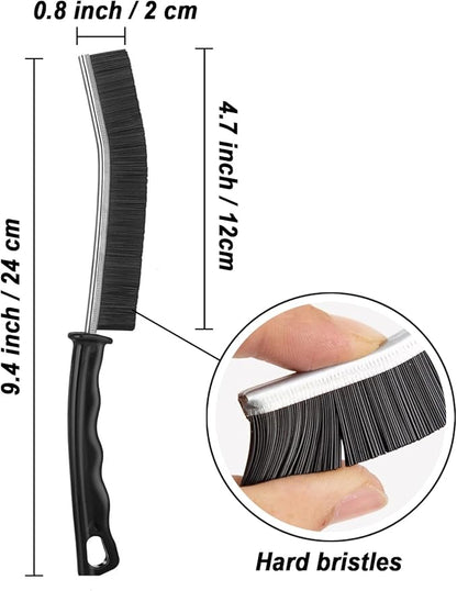 Cleaning Brush Kit, Flexible Drain Cleaning Brush, Drain Hair Removal Tool, Cleaner Brush for Bathroom, Toilet Rim, Sewer Drain, Tile Grout, Sink, Crevice, Pipe