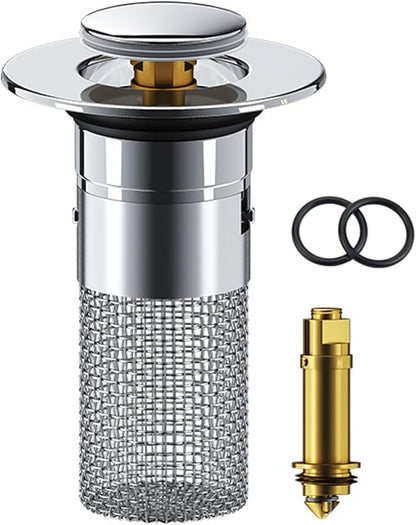 Drain Drain Plug Sink With Hair Strainer Popup Drain Strainer OUniversal Compatibility For Bathroom Sinks