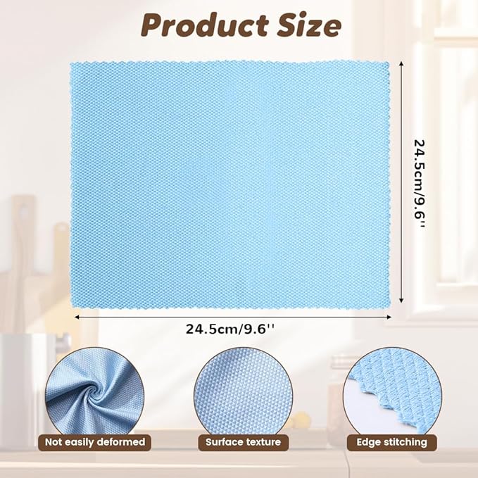 Fish Scale Streak Free Miracle Cleaning Cloth, 2025 New Reusable Microfiber Glass Cleaning Cloth for Kitchen and Auto, Lint Free Cloth Quickly Clean for Windows Glasses Windshields Mirrors (30)