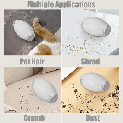 Reusable Lint Roller Ball, Mini Travel Size Lint Roller for Clothes, On The Go Small Portable Lint Ball Remover for Clothes and Pet Hair, Extra Sticky & Washable Gel (White)