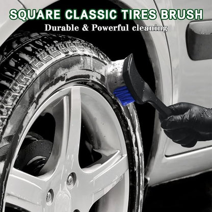 Carpet Cleaning Brush, Car Cleaning Brush, Tire Brush Wheel Cleaner, Universal Soft Bristle Car Wash Brush Short Handle Tire Cleaner Car Accessories for Car Interior Exterior and Home