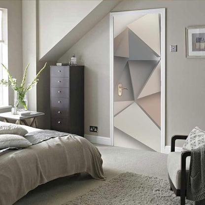 3D Peel and Stick Murals - Three-dimensional Wallpaper - Self-adhesive Removable PVC Waterproof Door Poster for Bedroom Living Room Wall Decoration 31.5 x 78.7 inch