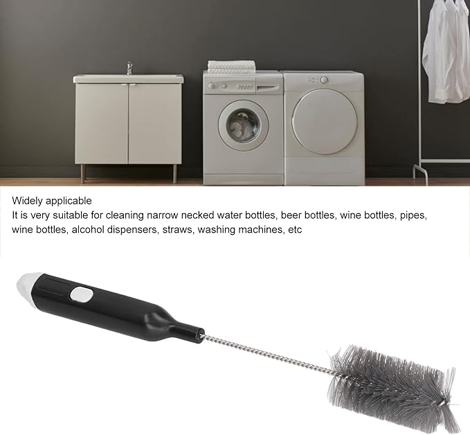 YOUTHINK Dryer Vent Cleaner Brush, Washing Machine Brush with Handle Flexible Refrigerator Coil Brush for Bottle Cup Pipes Sinks Household Kitchen