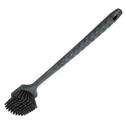 SPARTA 40501EC03 Plastic Large Scrub Brush, Kitchen Brush, Utility Brush With Long Handle For Cleaning, 20 Inches, Black, (Pack of 6)
