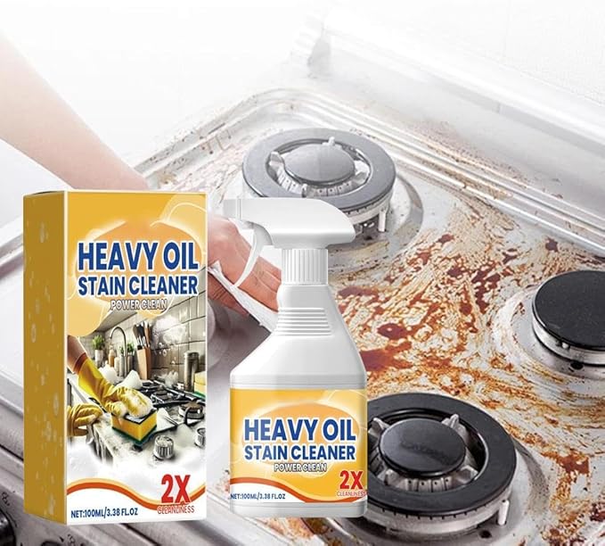 Heavy Duty Degreaser Cleaner Spray, Powerful Clean Kitchen Oil Stains Spray, All Purpose Kitchen Heavy Oil Cleaning Agent, Oil Enemy Foaming Cleaner, for Countertops, Ovens, and Appliances