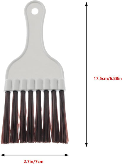 4PCS Brown Plastic Air Conditioner Condenser Cleaning Brush 17.5x7.5cm Refrigerator Cleaner Suitable for Finned Evaporator Coils