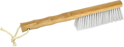 Harper Live.Love.Clean. Snap-Together Bamboo Counter Brush & Resin Dust Pan Set for Cleaning Dust, Pet Hair & Fine Dry Dirt