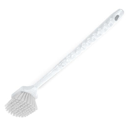 SPARTA 40501EC02 Plastic Large Scrub Brush, Kitchen Brush, Utility Brush With Long Handle For Cleaning, 20 Inches, White