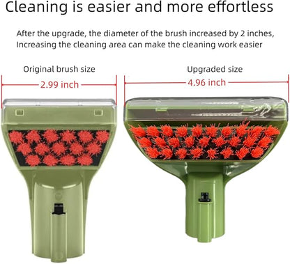 Upgraded 5.3in 1400B Little Green Machine Multi-Purpose Tools Brush Replacement Parts Compatible with 1400B 3194 3353 2458 3588F 1986 1425 2513E 3624 Tough Stain Brush Tool Attachments (green 1+2)