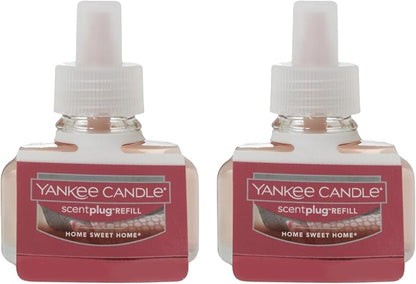 Yankee Candle ScentPlug Refill for Plug in Air Fresheners, Scented Oil Refills, Long Lasting Home Fragrance, Home Sweet Home (Pack of 2)