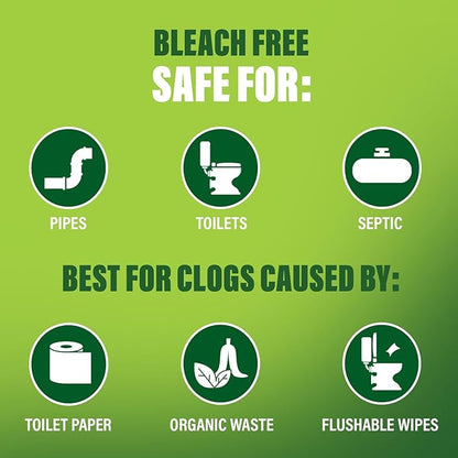 Green Gobbler Liquid Toilet Plunger | Clog Remover | Safe for Toilets and Septic