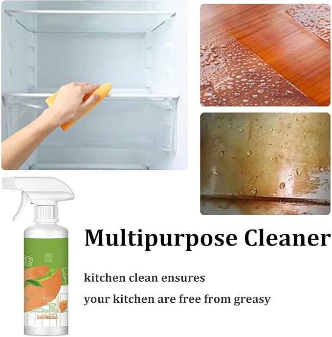 Electrolyzed Ion Kitchen Cleaner Spray,Multi-purpose Household and Kitchen Cleaning Spray,Kitchen Appliance Cleaner for Clean Oil Stains
