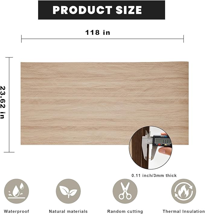 3D Wall Panels Peel and Stick – 23.82"x110" PVC Faux Travertine Texture, Self Adhesive Waterproof Wall Covering, DIY Accent Wall, Sofa Background Backsplash & Modern Home Decor, Covers 18 sq.ft