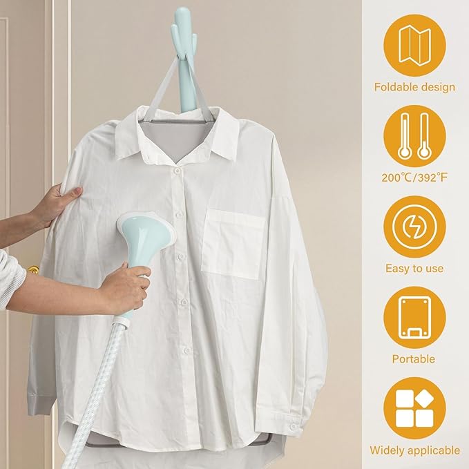 Over the Door Steaming Station,Over The Door Steamer Pad,Steamer Board for Clothes,Portable Garment Steamer Pad, Ideal for Home and Travel