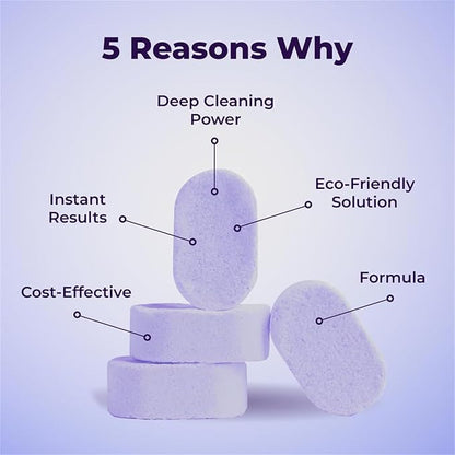 KISHAL All-Purpose Cleaning Spray With Cleaning Tablets,Multi Purpose Cleaning Spray,Multi-Surface Cleaner,Powerful Stubborn Stains Remover (1 Bottle+5 Cleaning Tablet)