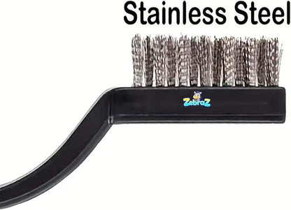 Heavy-Duty Oven, Grill & Fryer Cleaner Kit – 3 Bottles (32 fl oz Each) + Trigger Sprayer + 2 Steel Sponges + 2 Wire Brushes – Commercial Grade Grease Remover