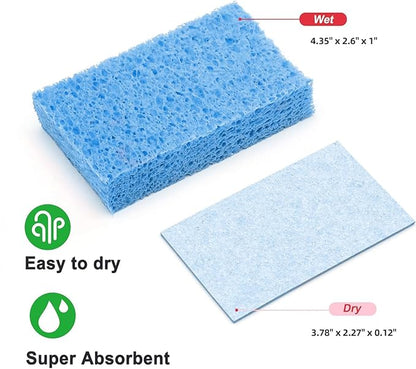 36 - Pack Non-Scratch Scrub Sponges - Sponges for Dishes and Washing Dishes, Cleaning Sponges for Kitchen Home and More（Mixed）