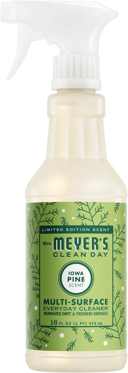 MRS. MEYER'S CLEAN DAY Multi-Surface Everyday Cleaner, Iowa Pine Scent, 16 Fl Oz Bottle
