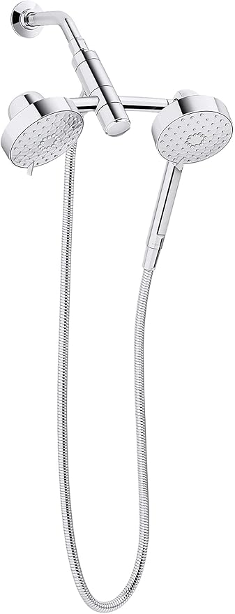 KOHLER K-23218-CP Awaken 2-in-1 Multifunction Shower Combo Kit, Durable Materials, Versatile Spray, Polished Chrome