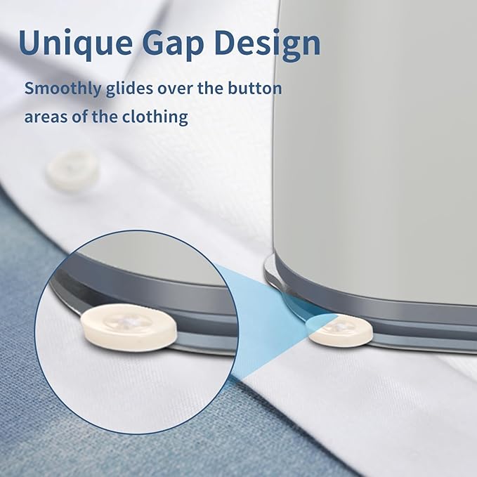 Portable Travel Steamer Iron for Clothes: Mini Handheld Garment Steam Ironing Machine for Clothing - Professional Small Size Hand Held Traveling Fabric Steamers for Wrinkle on Dress Shirt (Gray)