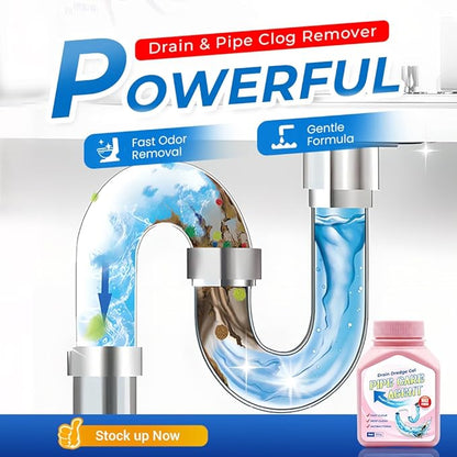 Drain Clog Remover Powerful Unclogging Sink Hair Cleaner for Kitchen, Shower Pipes and Drains (White 3PCS)
