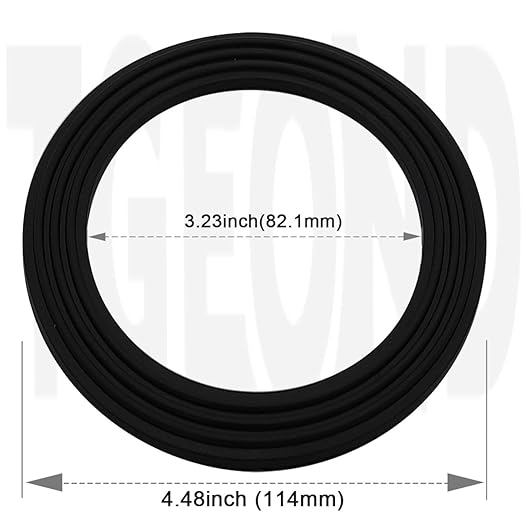EPE & Rubber Sink Strainer Seal Kit for 3-1/2 Inch Drains | 2 O-Rings Gasket + 2 Seal Ring Washers | No Plumber's Putty Needed | US Standard Drain Compatibility ‌