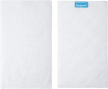 KEEPOW Steam Mop Pads Compatible with Light n Easy S3101 S7326 S3601 7688ANB 7688ANW 7618ANB 7618ANW Steam Cleaner(6 Pack)