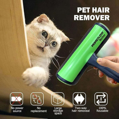 Pet Hair Remover Roller – Reusable Dog & Cat Hair Cleaner for Furniture, Clothing & Car Interiors, Eco Friendly Ergonomic Manual Lint Roller for a Fur Free Home & Everyday Cleaning