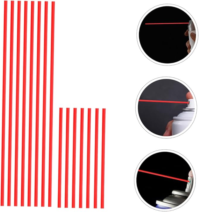 Healifty 40pcs Long Nozzle Spray Can Tubes Rust Remover Lubricant Can Replacement Kit Nozzle Tube for Paint Sprayer Leakproof Design