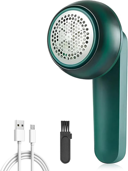 Sweater Pill Remover Fabric Shaver USB Rechargeable Electric Lint Remover for Clothes 6 Leaf Blades Battery Operated Sweater Shaver for Lint Balls Furniture Couch Blanket