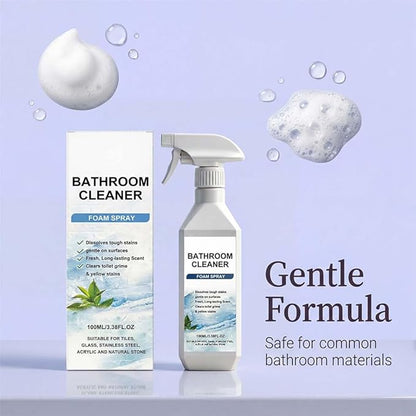 Scale Remover Bathroom Cleaner, Bathroom Cleaner Foam Spray for Tiles, Glass, Stainless, Steel, Acrylicand Natural Stone, 100ml (3)