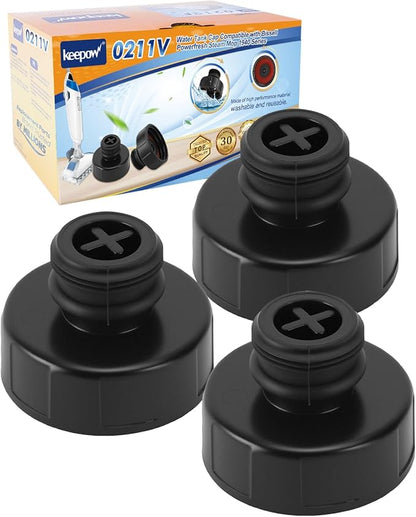 KEEPOW 3 Pack Tank Caps Replacement Parts Compatible with Bissell Powerfresh Steam Mop 1940 Series Steam Mop, Replaces part 203-8413, 2038413, 203 8413