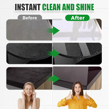 Nano Crystal Coating Agent For Tile & Furniture, 2025 New Granite Countertop Cleaner and Sealer with Protection, Quartz Marble Stone Polish Cleaner for Permanent Hold & Shine Effect Fast Drying (1)