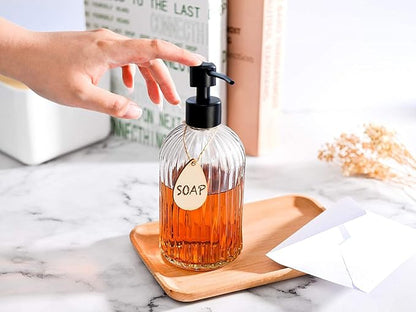 Soap Dispenser with Silicone Pad – Premium Quality – Dish soap Dispenser, Hand Soap Dispenser – Rust Proof Stainless Steel Pump – Ideal for Kitchen Dish soap, Bathroom soap