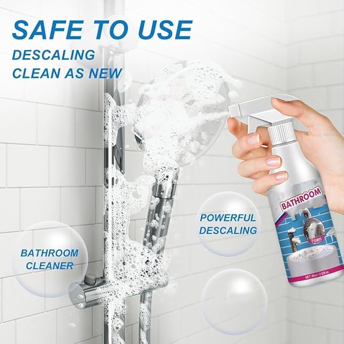 Multipurpose Bathroom Foam Cleaner, Stubborn Stains Cleaner, Bathroom Foaming Cleaner, Bathroom Foam Cleaner Spray (60ML,1PC)
