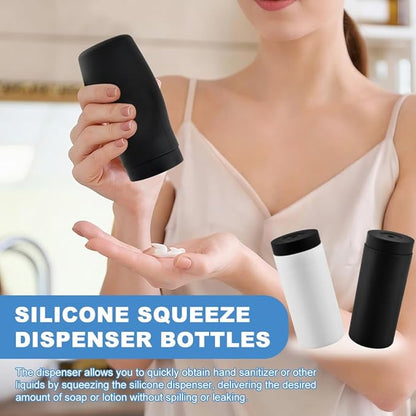 Silicone Dishwashing Soap Dispenser, Refillable Leakproof Dish Detergent Dishwashing Liquid Dispenser, Dish Soap Silicone Squeeze Bottle for Kitchen and Bathroom